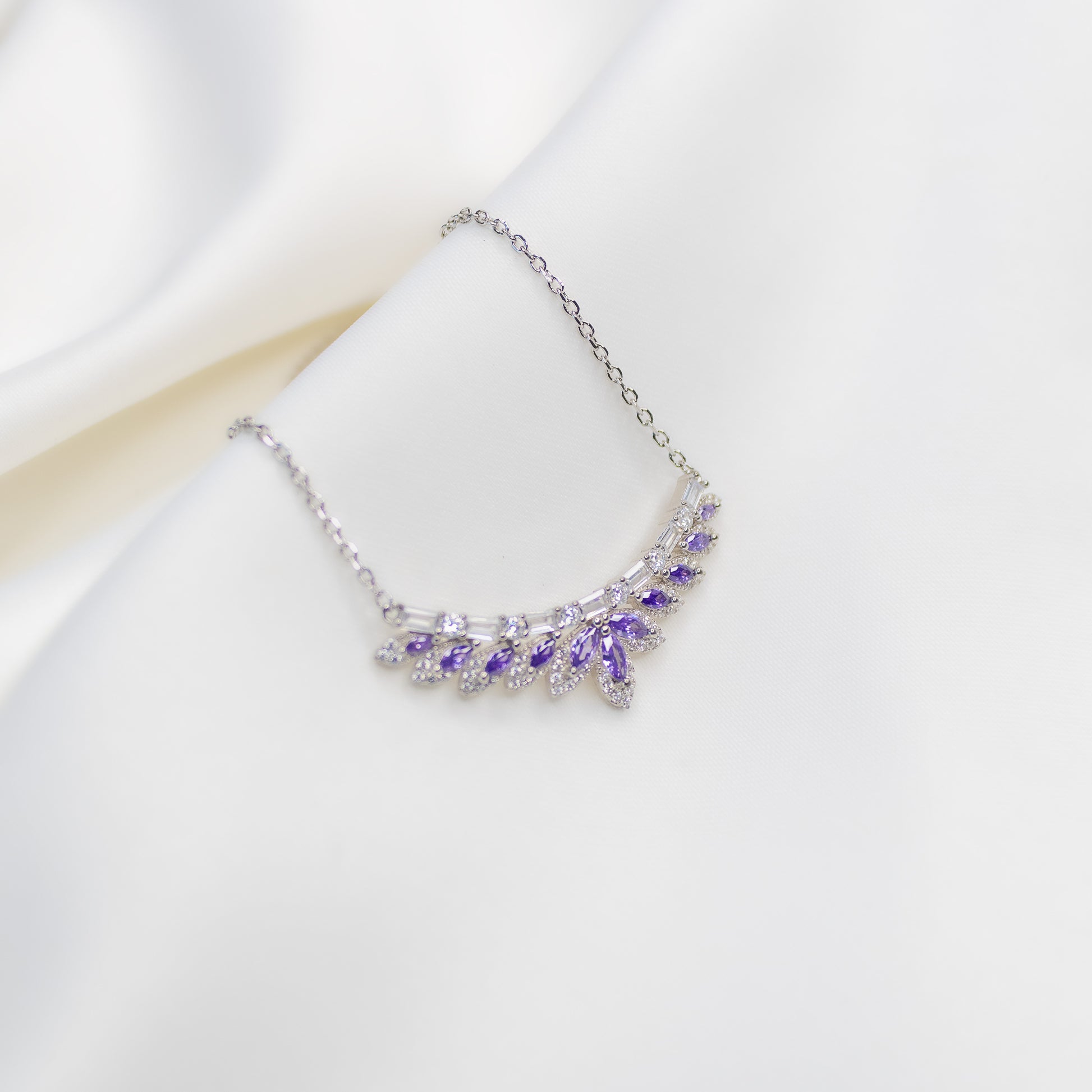 Princess Crown Silver Necklace