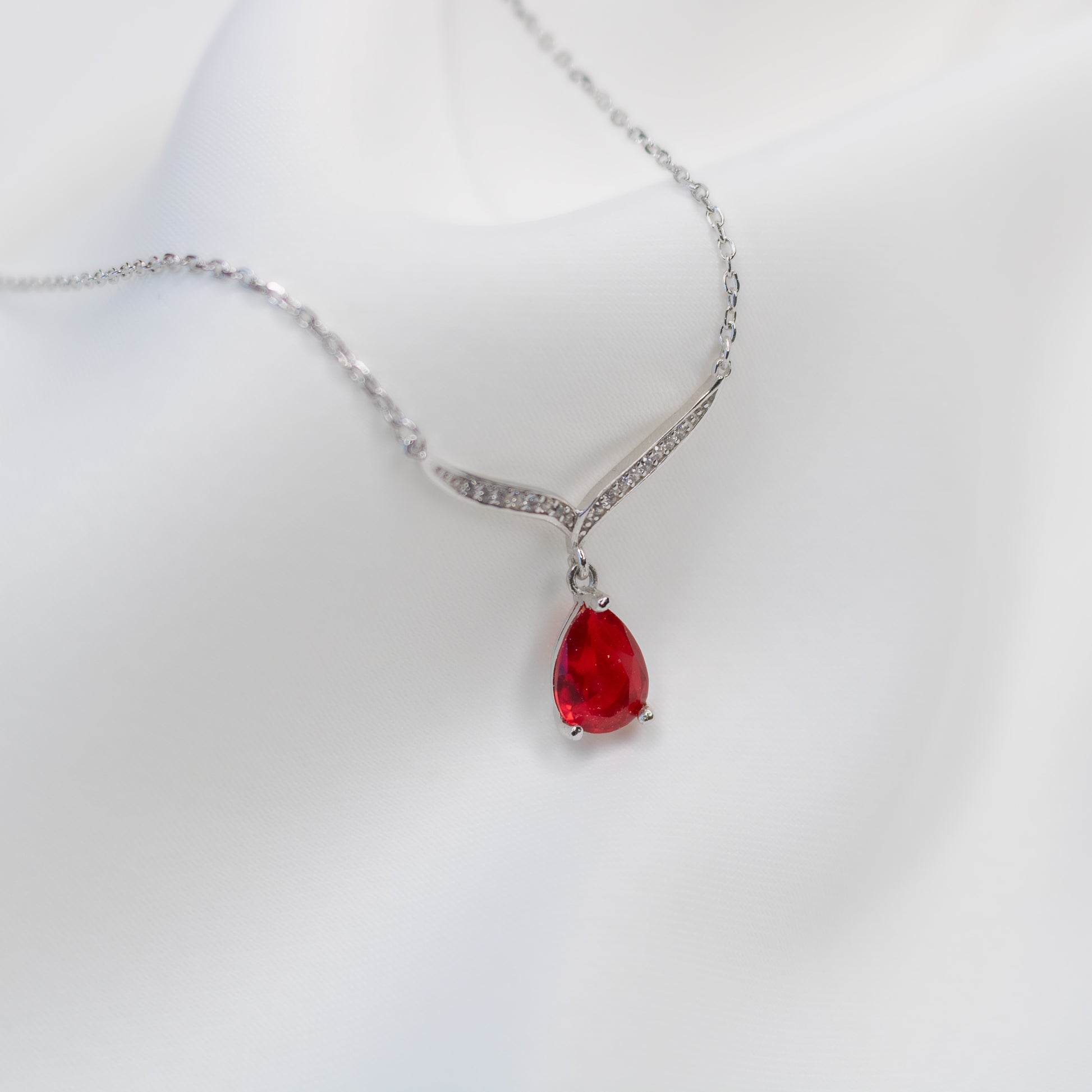 Lovers Gift Silver Necklace