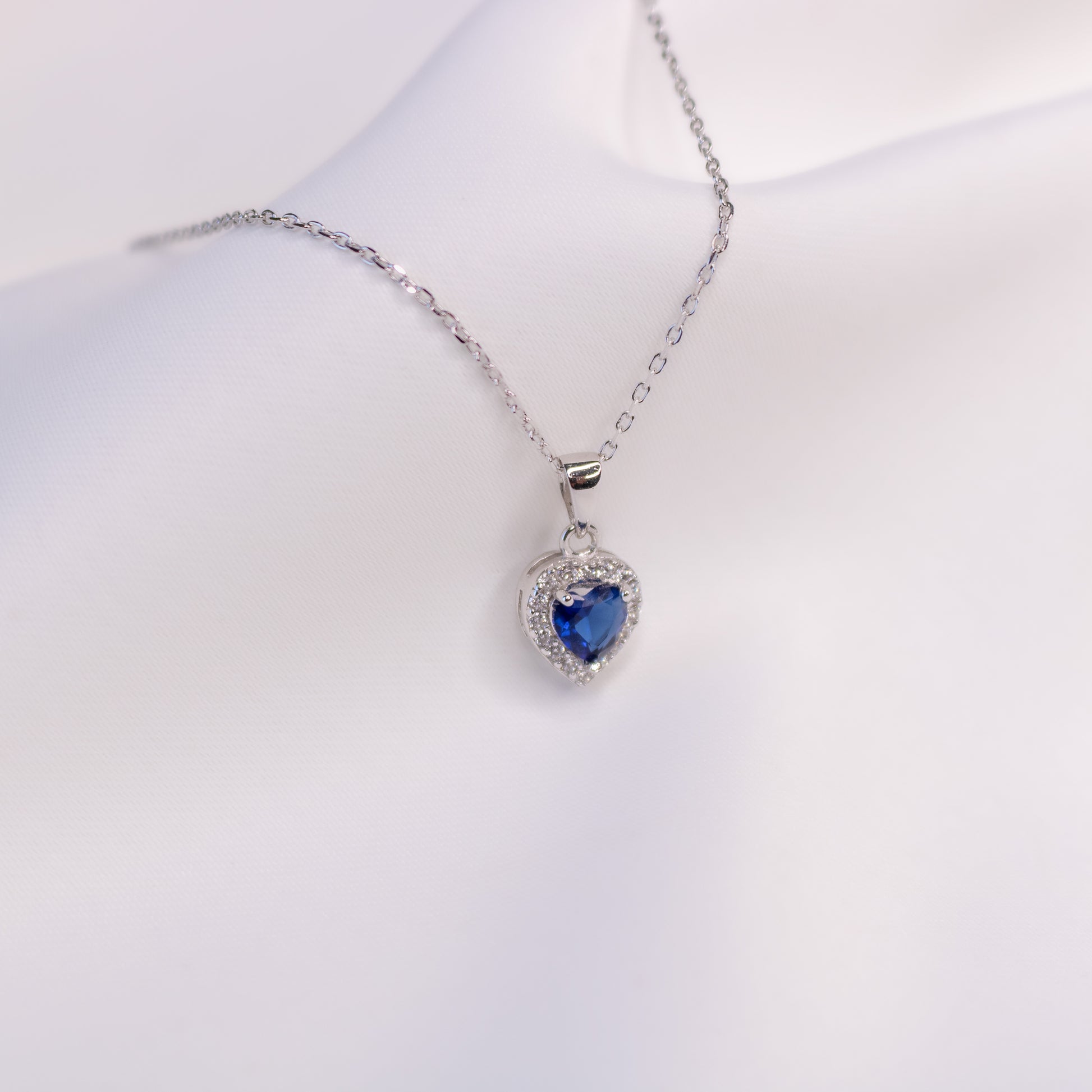 Blue Desire Silver Necklace