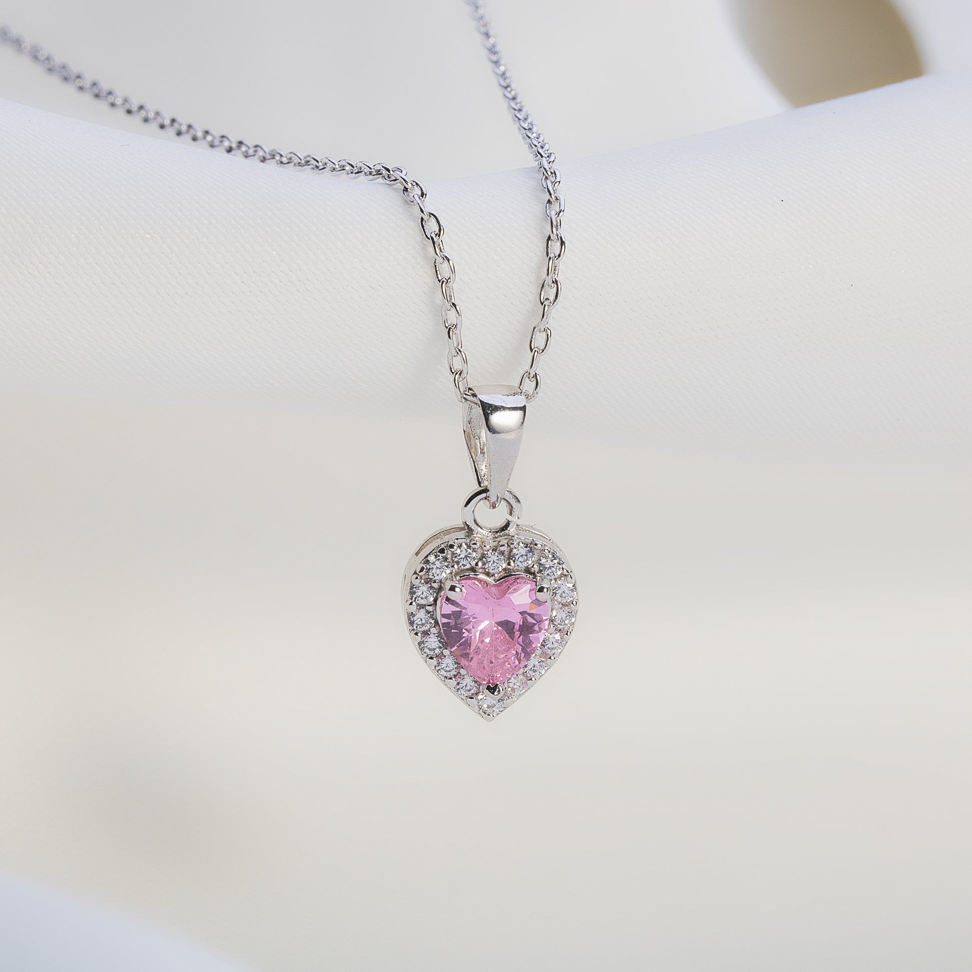 Azure Heartbeat Silver Necklace