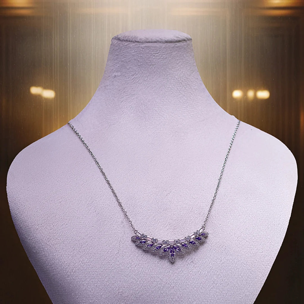 Princess Crown Silver Necklace