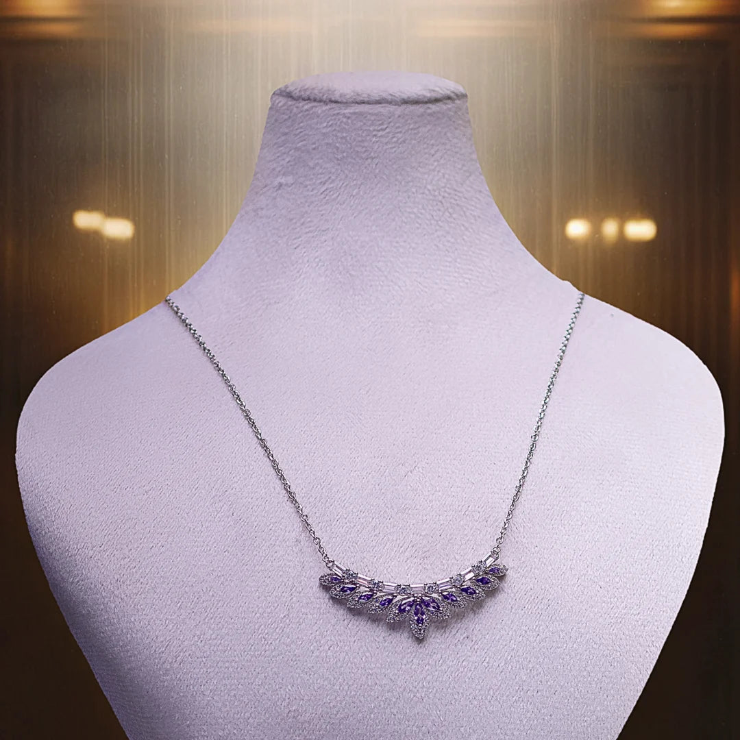 Princess Crown Silver Necklace