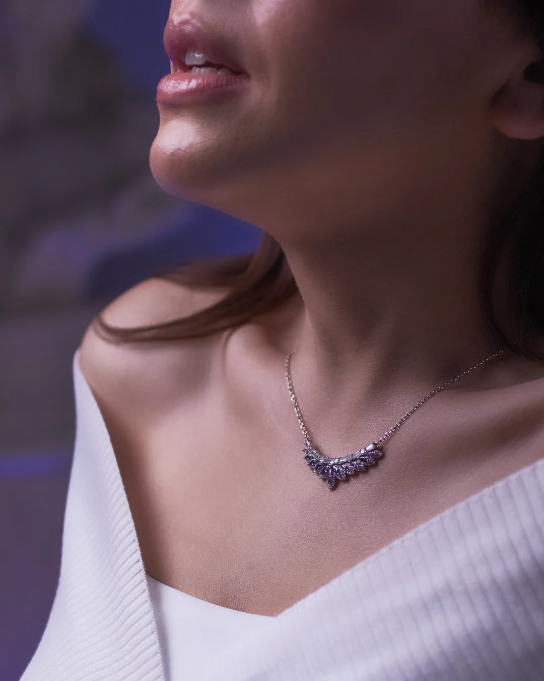 Princess Crown Silver Necklace