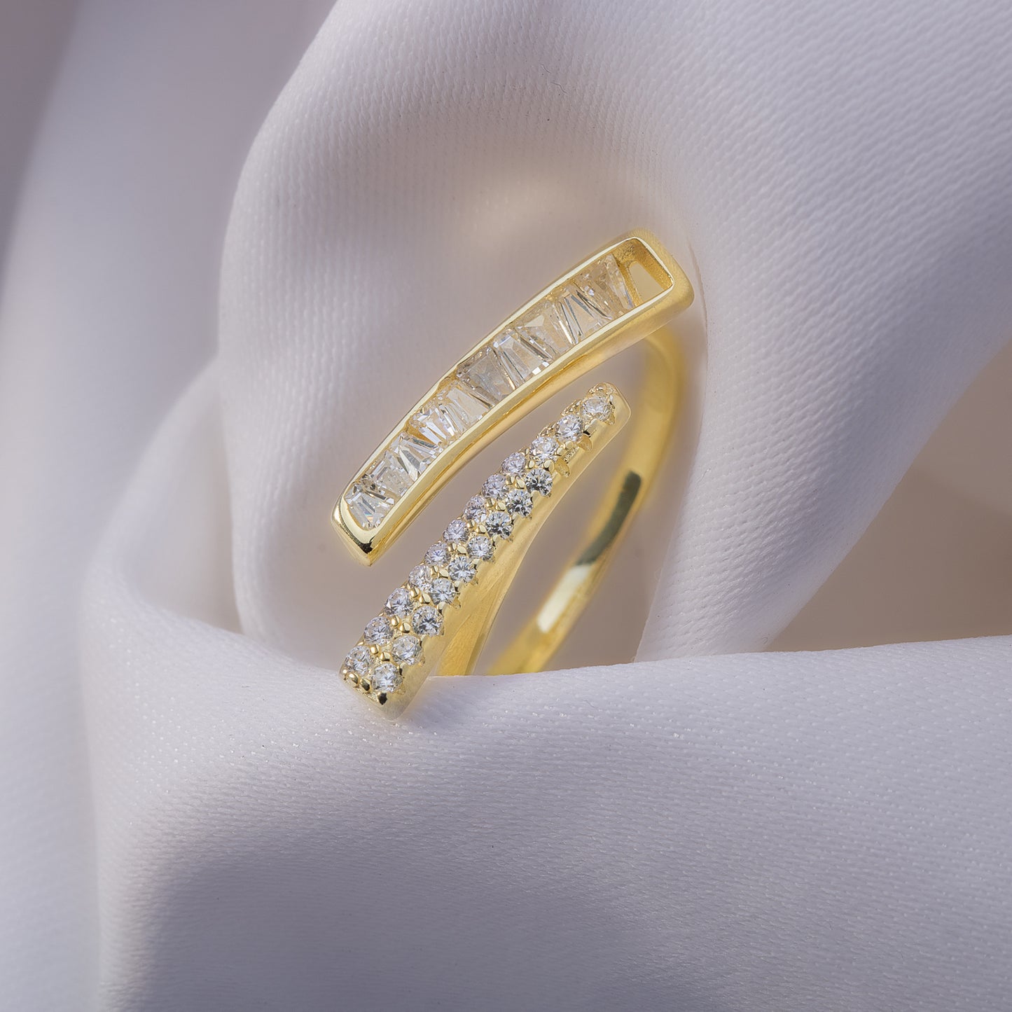 Anna Bavlova Zircon Gold Plated Ring