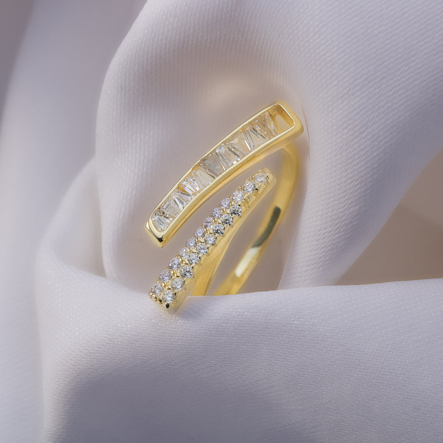Anna Bavlova Zircon Gold Plated Ring