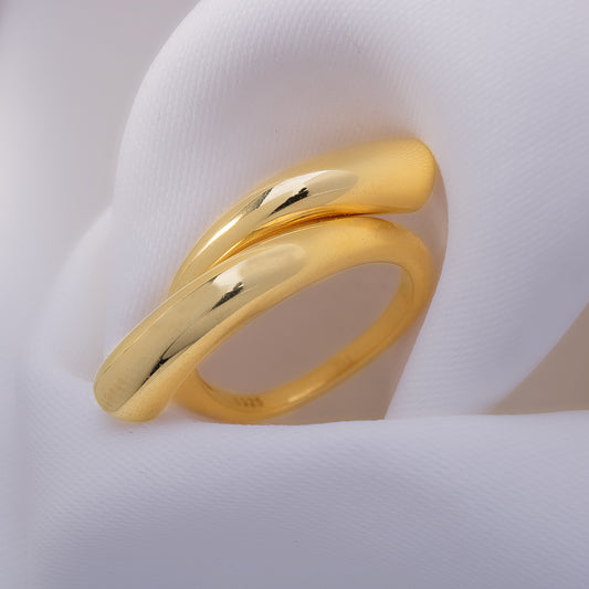 Anna Zircon Gold Plated Ring