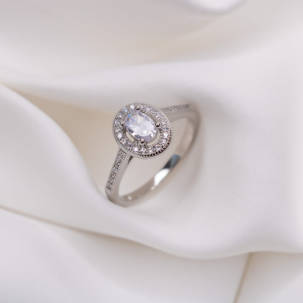 Solstice Circle Silver ring