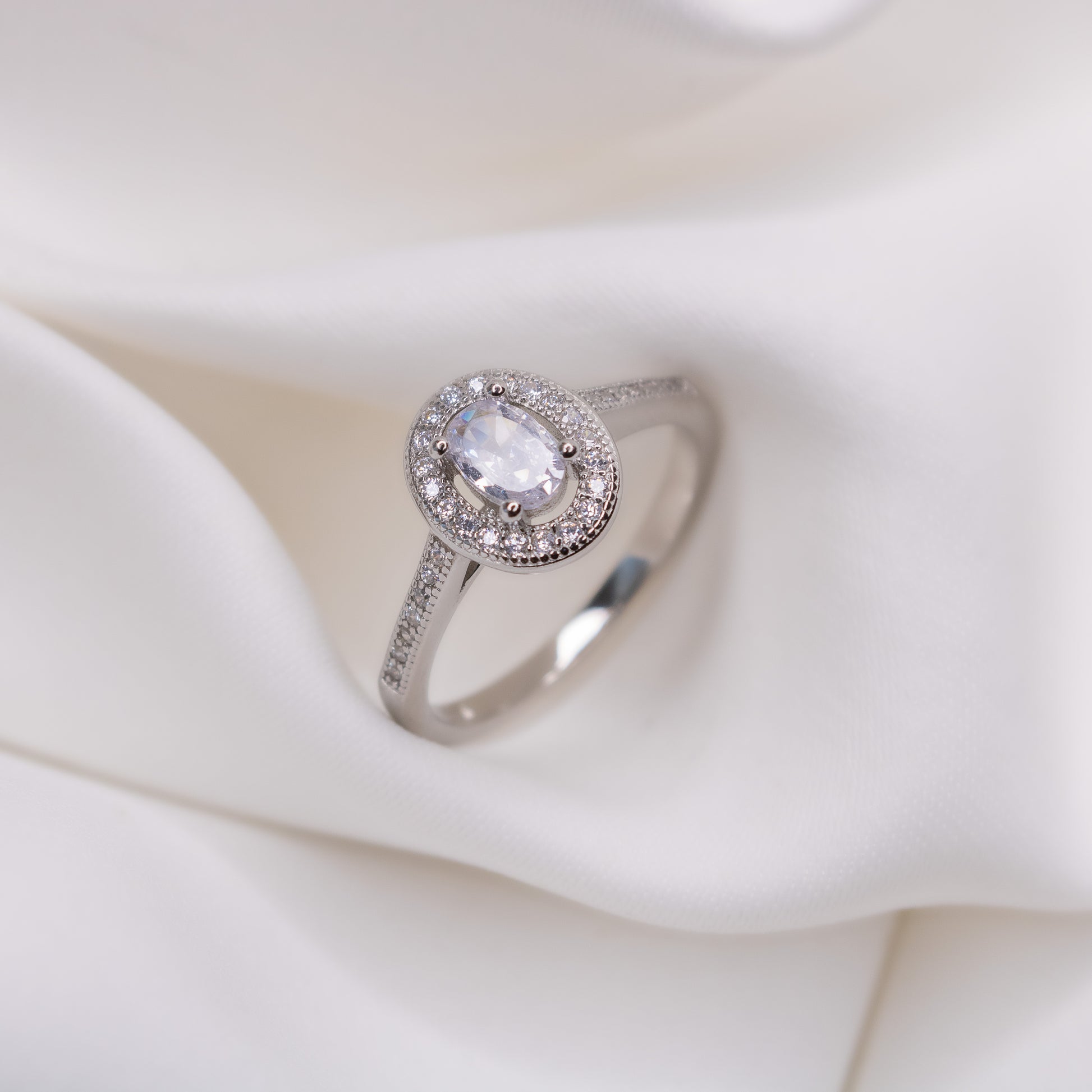 Solstice Circle Silver ring