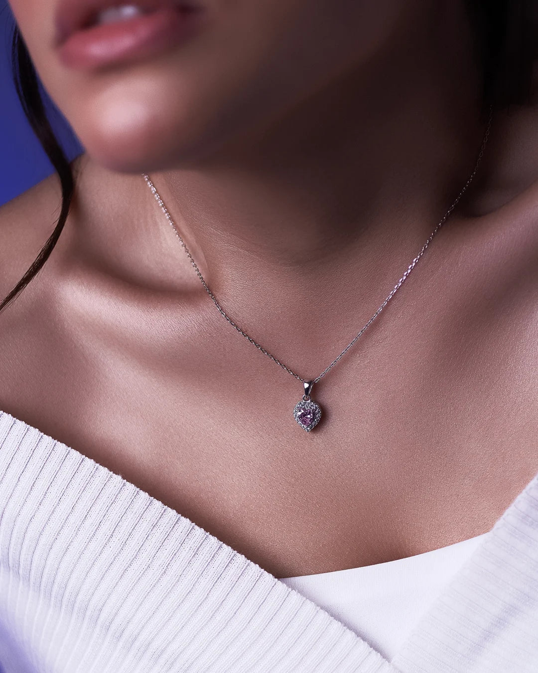 Rose Affection Silver Necklace