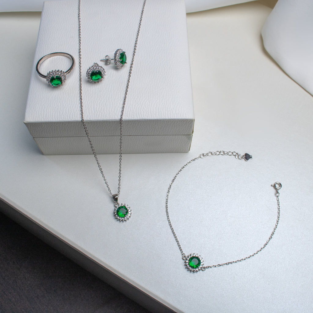 Iconic Royal green zirconia Sets