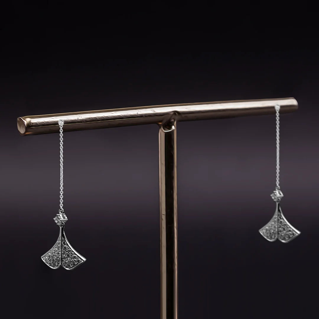 Sleek Dangles Silver Earring