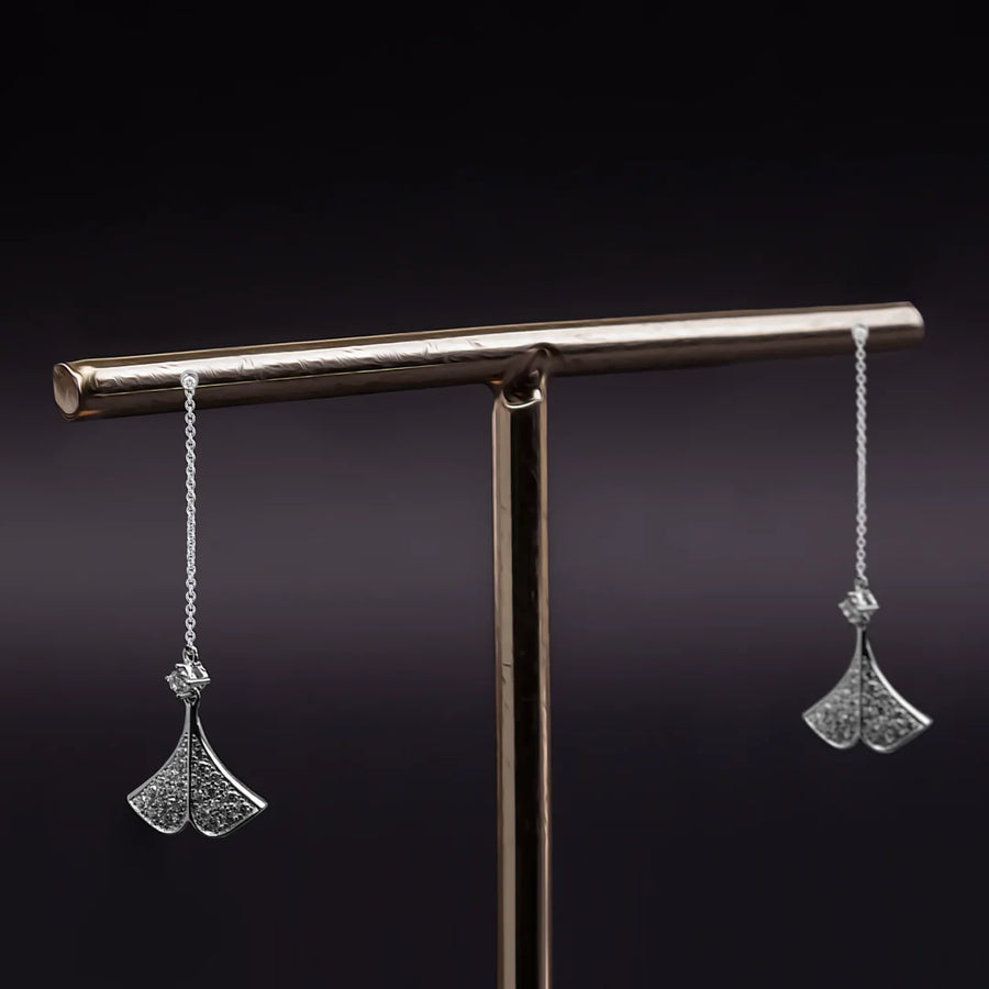 Sleek Dangles Silver Earring – La Bella