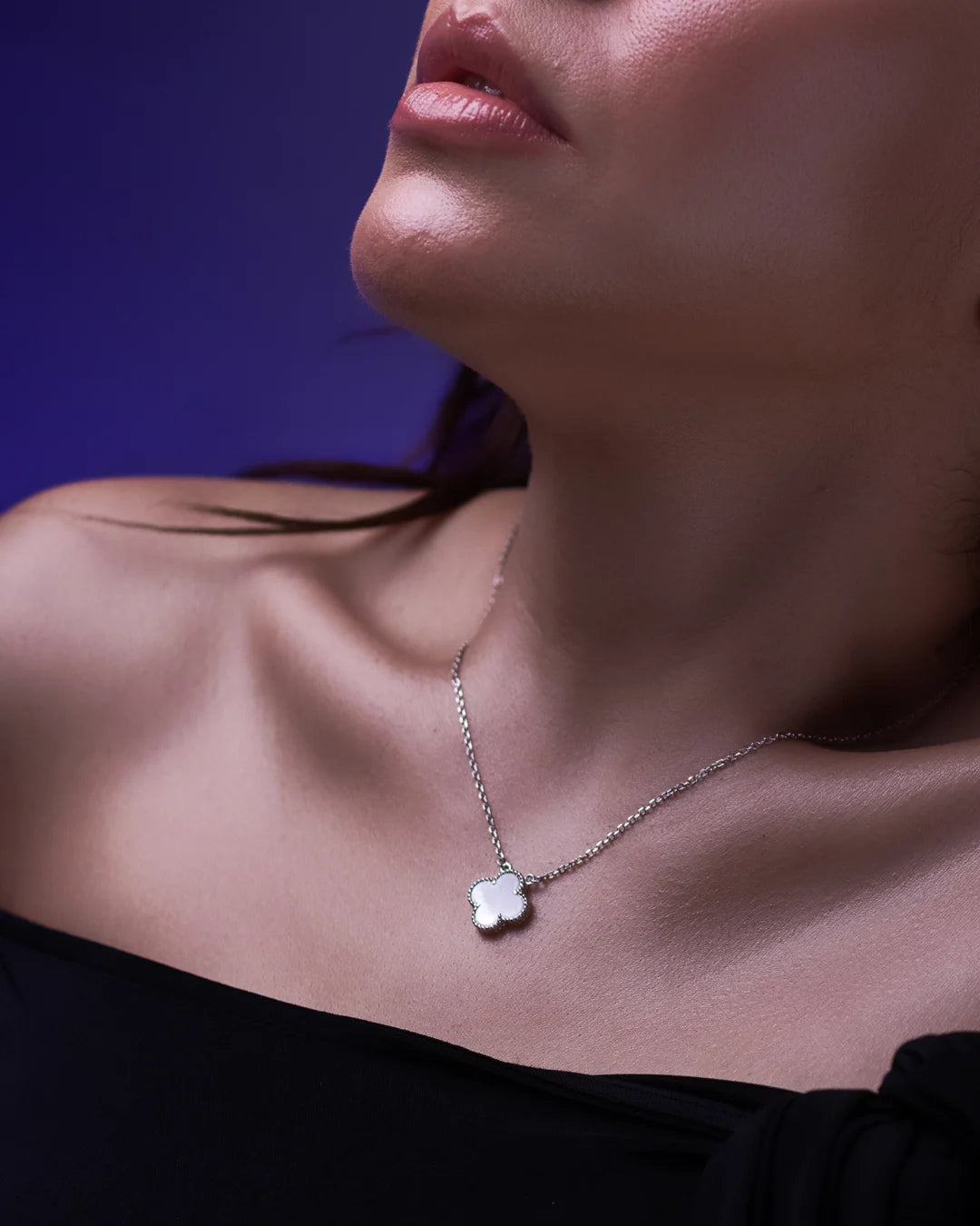 Snow Spark Silver Necklace