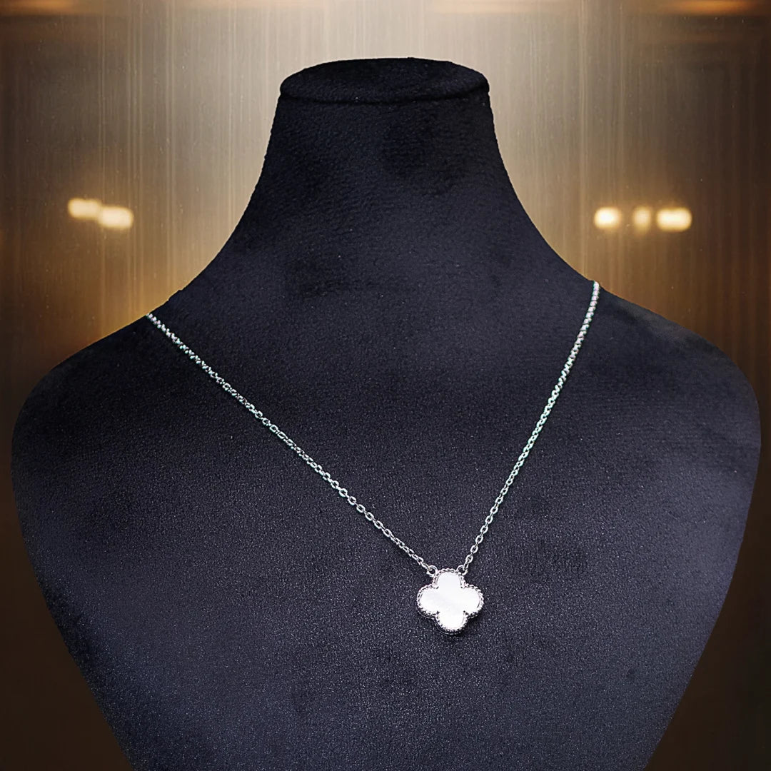 Snow Spark Silver Necklace