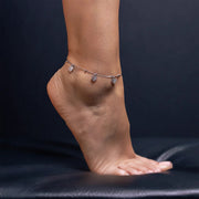 Steps of Love Silver Anklet