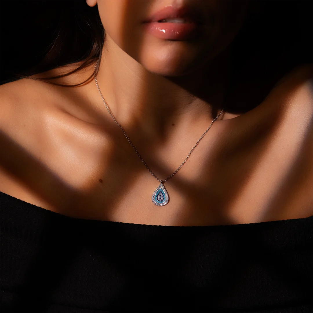 Tear of the Moon Silver Necklace