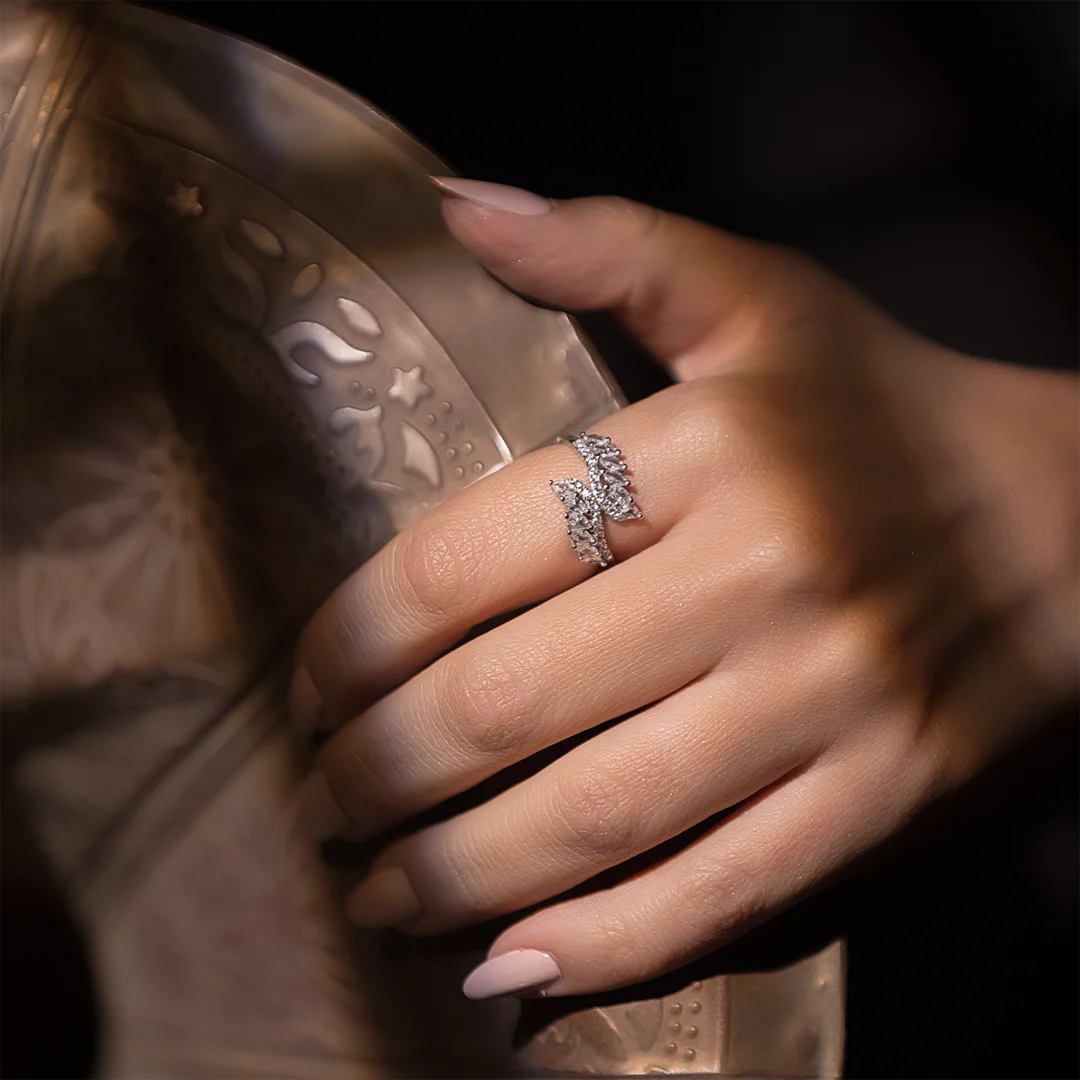 Vesper Glow Silver ring