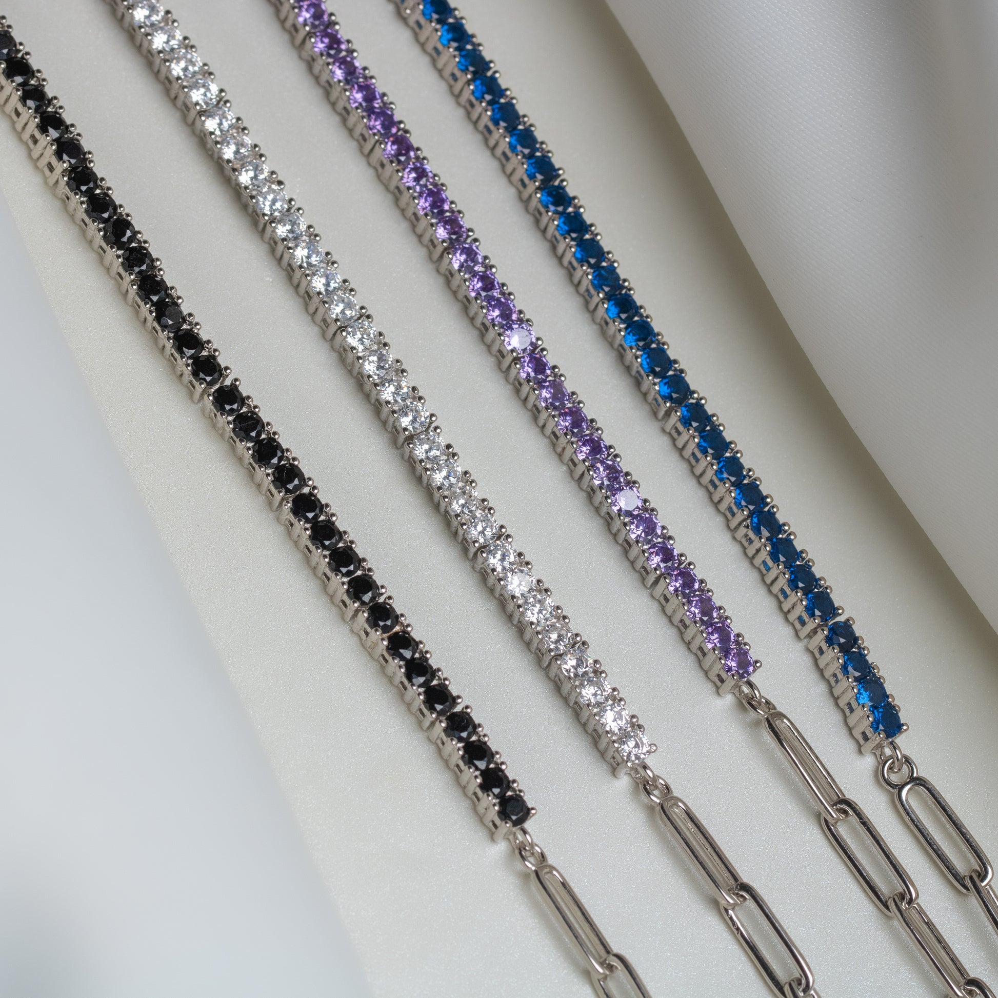 Multi Color Tennis Bracelet