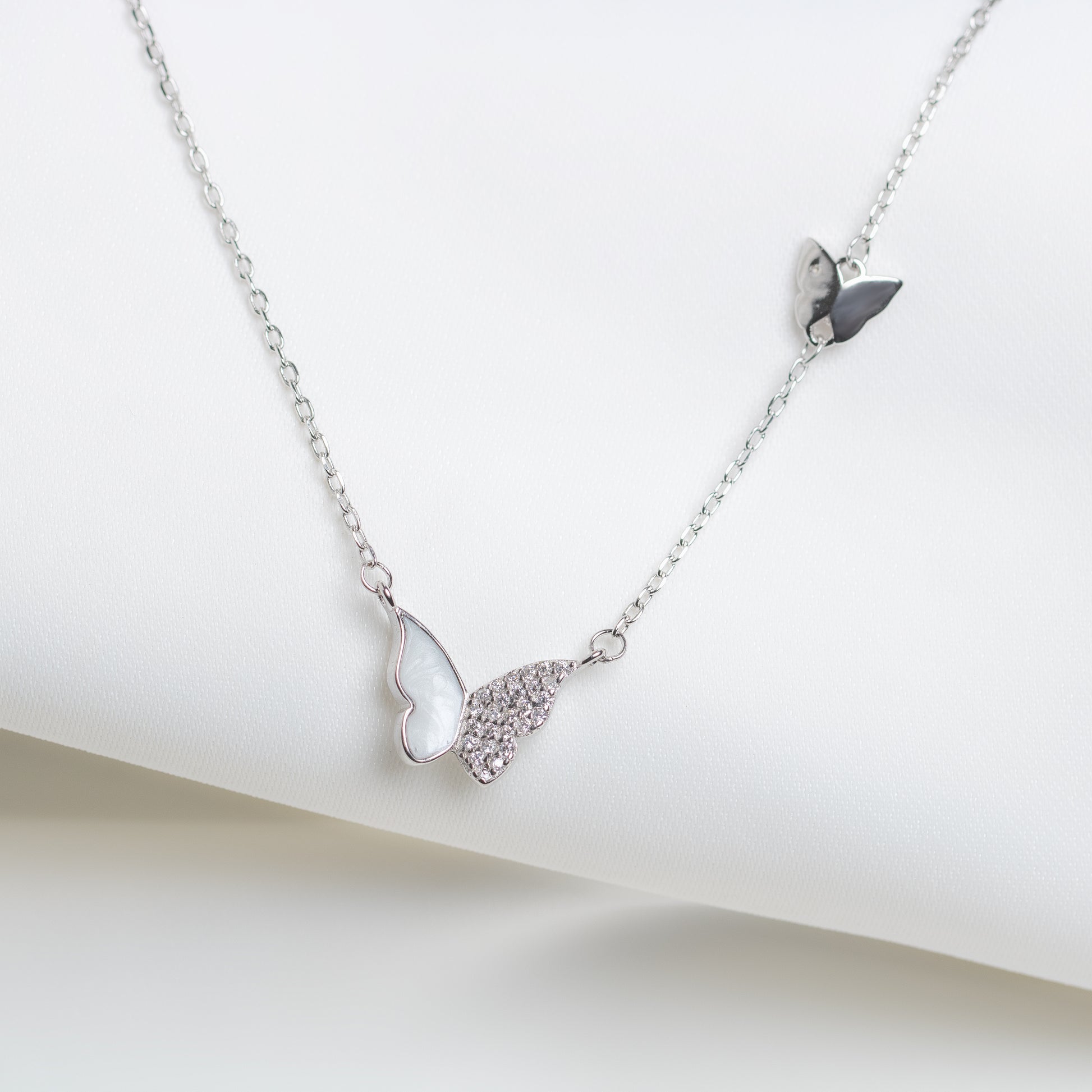 Double Butterfly Necklace