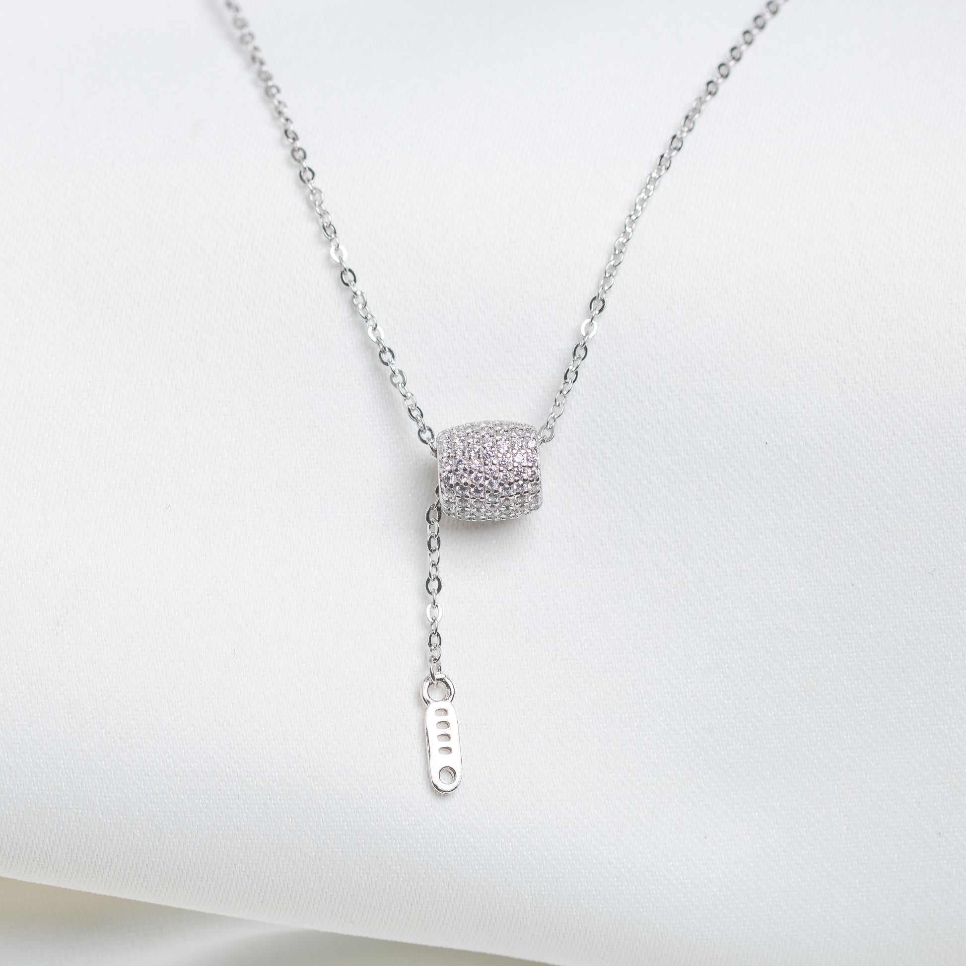 Diamond Sterling Silver Pendant Necklace