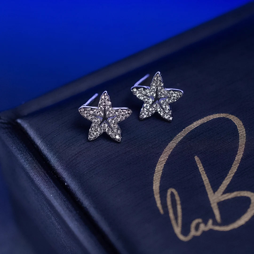 Ocean Star Silver Earring
