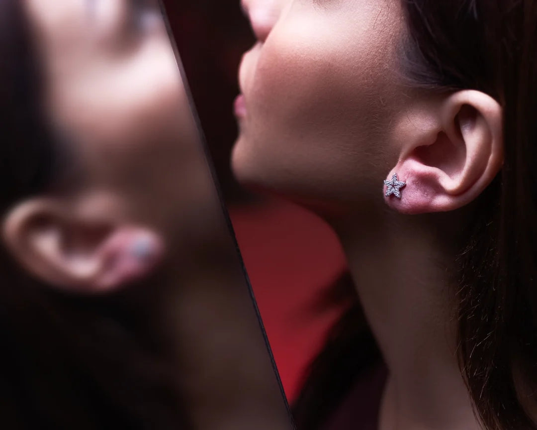 Ocean Star Silver Earring