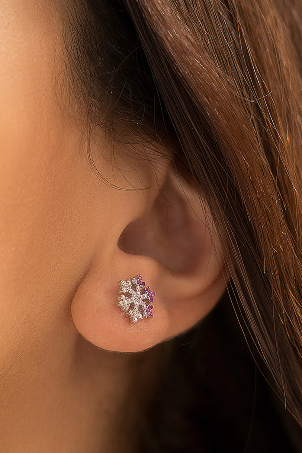 snowflake Silver Earrings