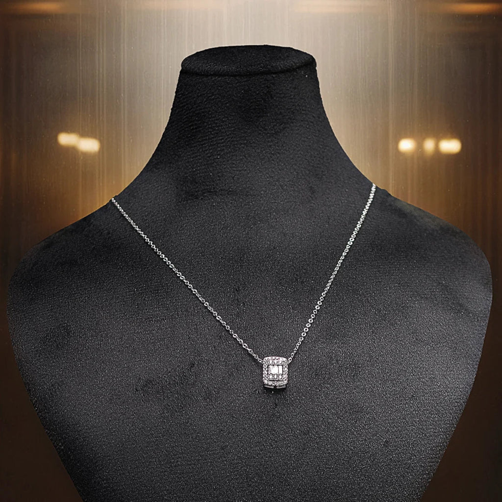unique Spark Silver Necklace & Bracelet