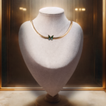 Emerald Wings Gold-Plated Necklace